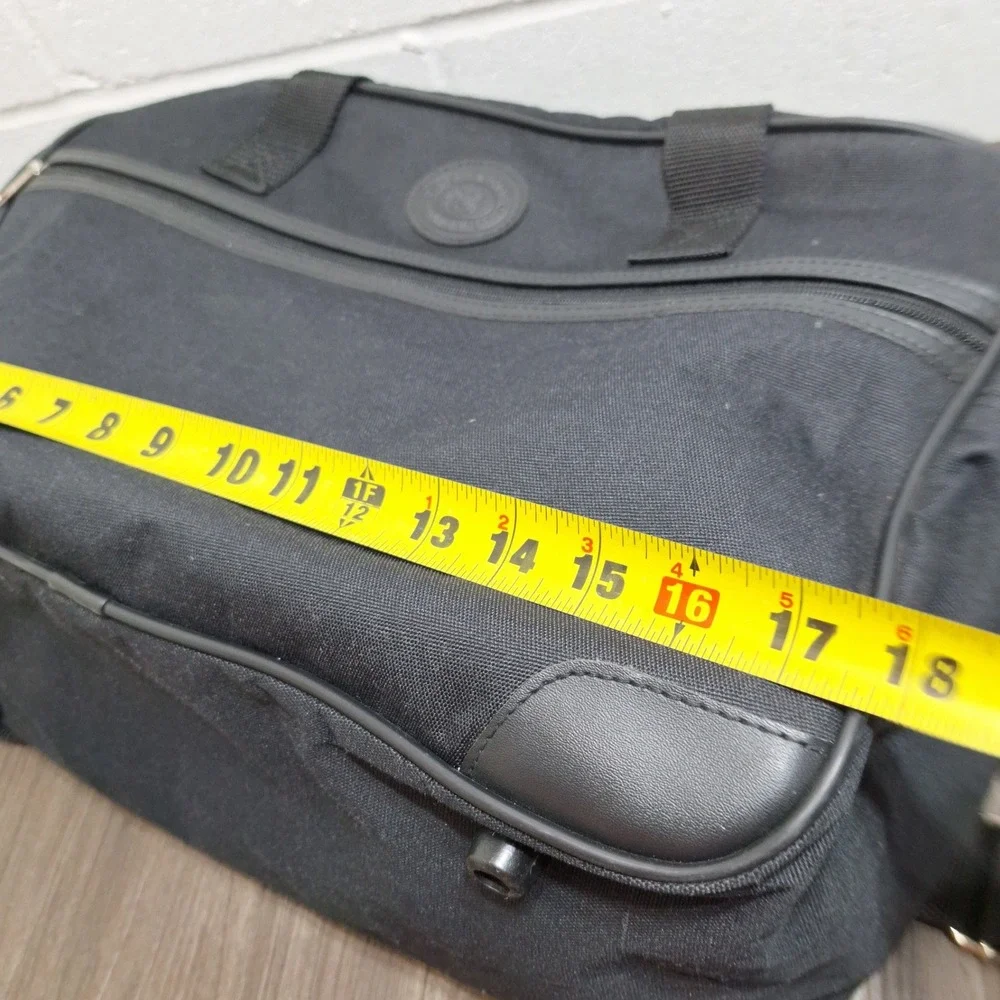 Lewis & Hyde Duffel Bag Unisex Large Black Canvas Travel Weekender Carry On